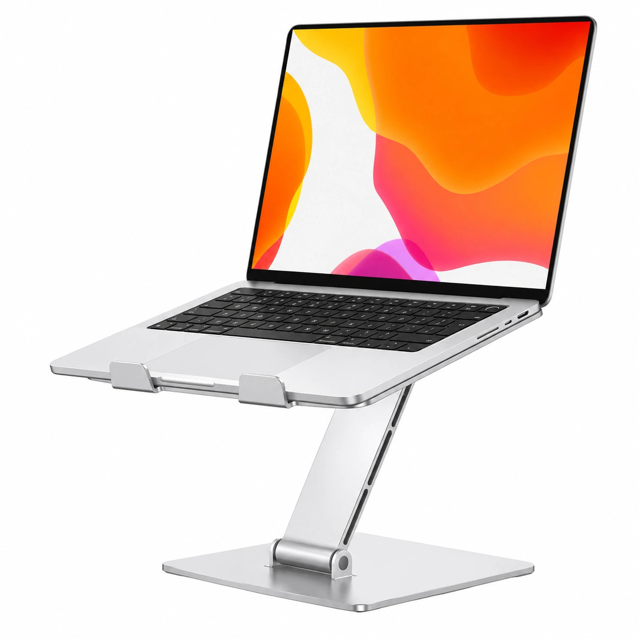 Support pour Ordinateur Portable Réglable en Aluminium, Refroidissement Rapide, Stand Pliable Ergonomique Compatible MacBook Air Pro (10-16")