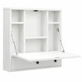 Bureau d'ordinateur pliable avec rangement intégré, idéal pour petits espaces
