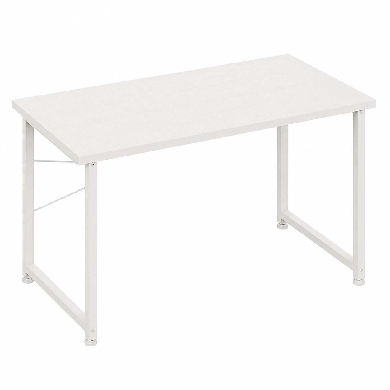 Bureau Compact pour Télétravail et Études, 100x48 cm, Blanc
