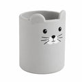 Pot à crayons en silicone souple pour enfant | Design animal mignon | Organiseur de bureau multifonction