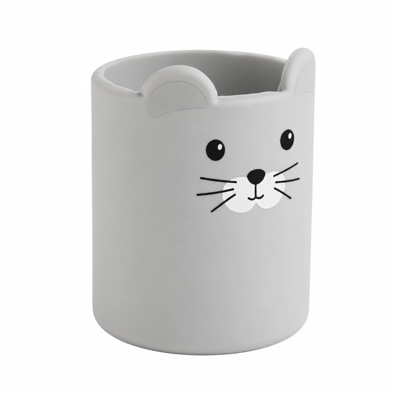 Pot à crayons en silicone souple pour enfant | Design animal mignon | Organiseur de bureau multifonction