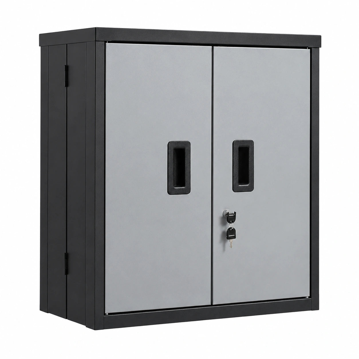 Armoire murale pliante à outils avec étagère réglable et porte magnétique