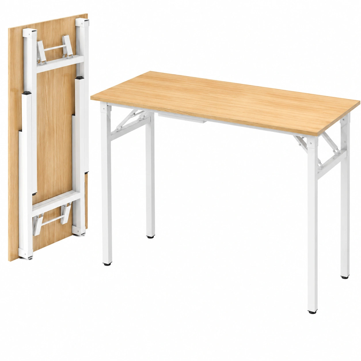 Table Pliable avec Ports USB pour Espace Réduit