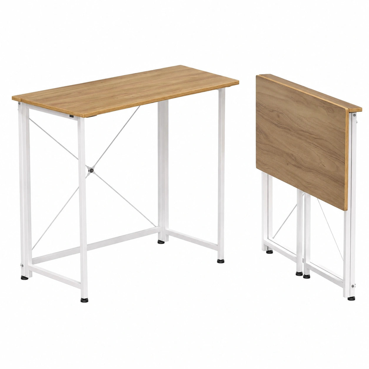 Table pliante multifonctionnelle en bois pour bureau et chambre 80x45x74 cm