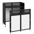 Table de DJ pliable avec revêtement bicolore et support réglable
