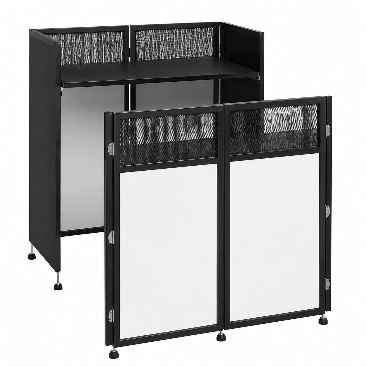 Table de DJ pliable avec revêtement bicolore et support réglable