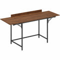 Bureau d'ordinateur pliant en bois avec rabats pour petits espaces