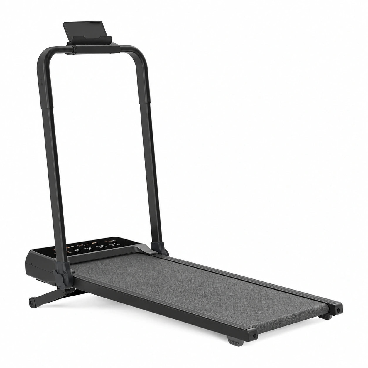 Tapis de course pliable avec écran LED et télécommande, 12 niveaux d'inclinaison, capacité 136kg pour maison et bureau
